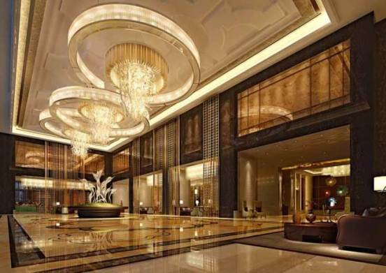 五星級酒店大堂藝術吊燈廠家定制